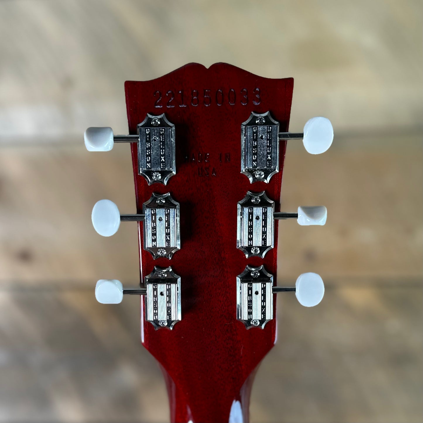 Gibson Les Paul Junior Doublecut W/Tortoise Pickguard - Vintage Cherry 221850033
