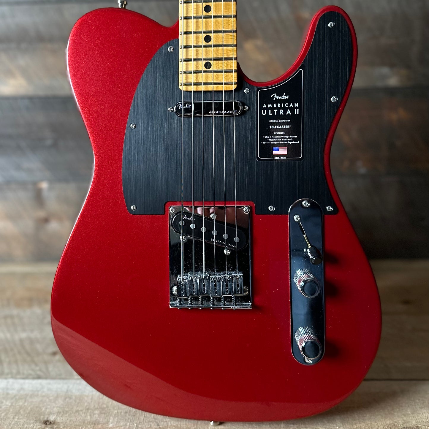 Used Fender American Ultra ii Telecaster - Sinister Red