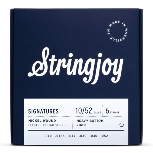 Stringjoy 10-52 Heavy Bottom Light Gauge Signatures - Nickel Wound Electric Guitar Strings