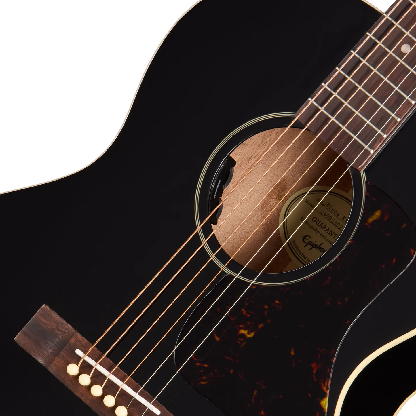 Epiphone Blues King Studio, Ebony Acoustic Guitar w/Bag