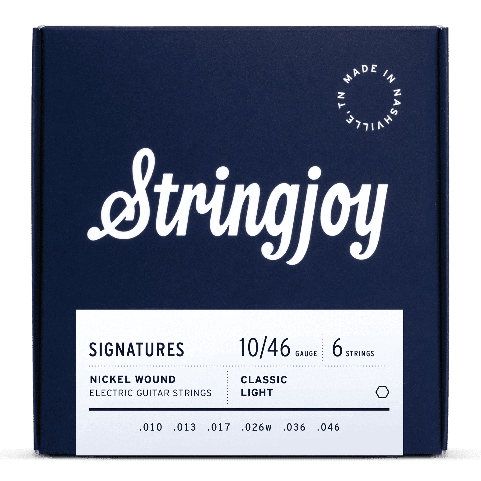 Stringjoy 10-46 Classic Light Gauge Signatures - Nickel Wound Electric Guitar Strings