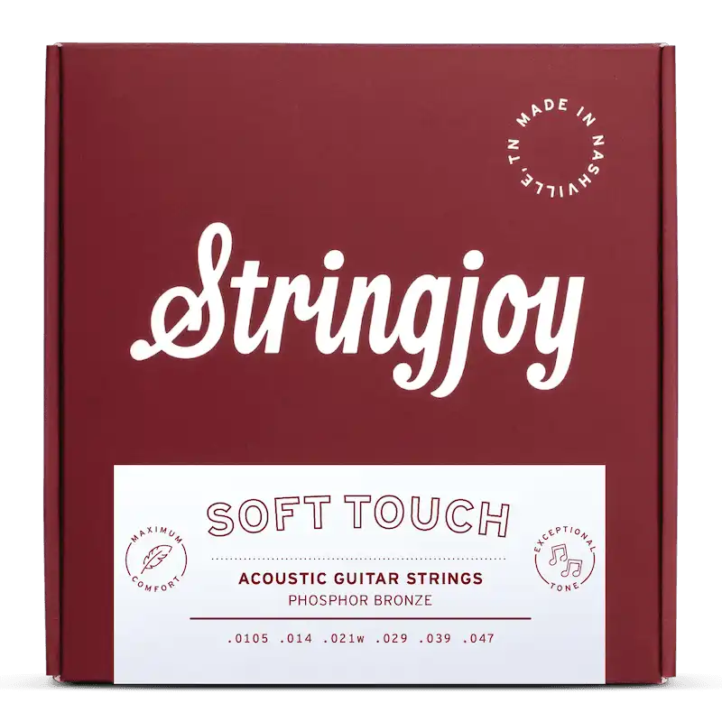 Stringjoy 10.5-47 Soft Touch Naturals - Phosphor Bronze Acoustic Guitar Strings