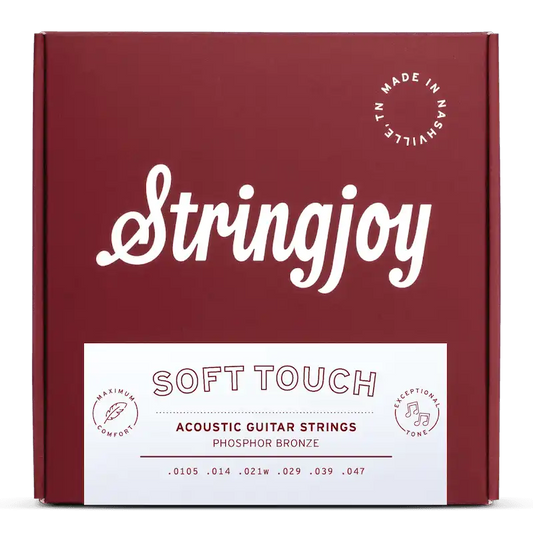 Stringjoy 10.5-47 Soft Touch Naturals - Phosphor Bronze Acoustic Guitar Strings