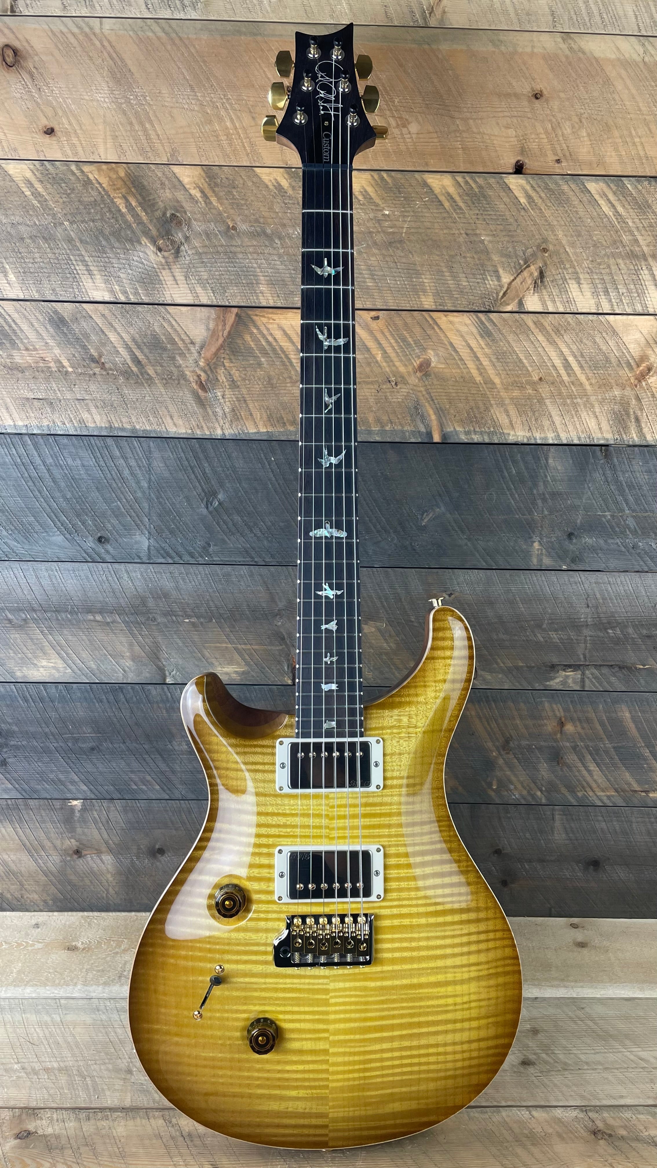 PRS Custom 24 Lefty Wood Library Flame Maple 10 Top Torrefied