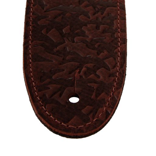 PRS 2.5” Leather Bird Swarm Strap (Rust and Tan)