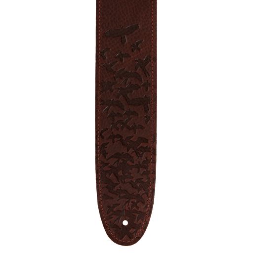 PRS 2.5” Leather Bird Swarm Strap (Rust and Tan)