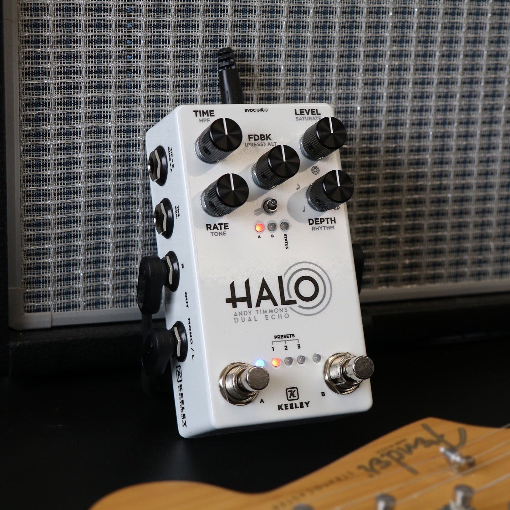 halo pedal keeley Keeley Glow Halo Andy Timmons Dual Echo Delay Pedal