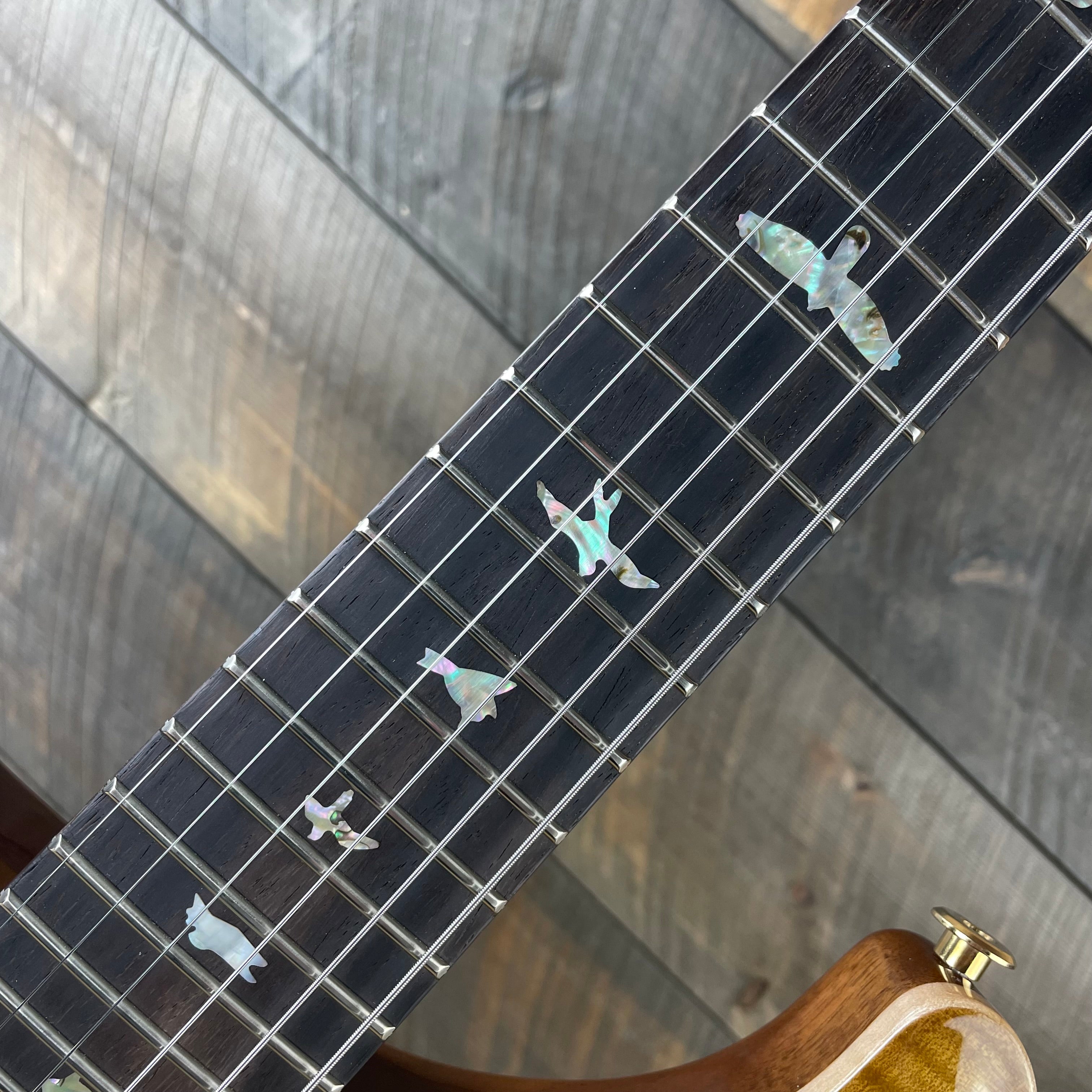 PRS Custom 24 Lefty Wood Library Flame Maple 10 Top Torrefied